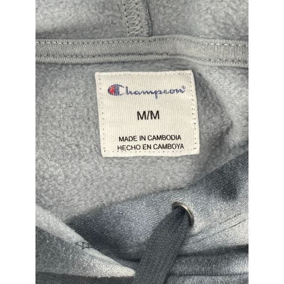 Champion Boys Gray Tie Dye Pullover Hoodie Sweatshirt Youth Size Medium - Picture 6 of 6